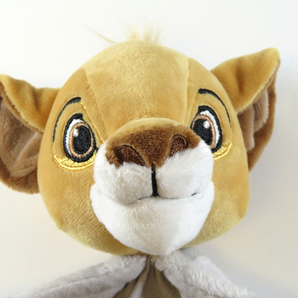 Disney Baby Lion King Simba Lambs & Ivy Gray Tan Newborn Lovey Blanket - Picture 11 of 11